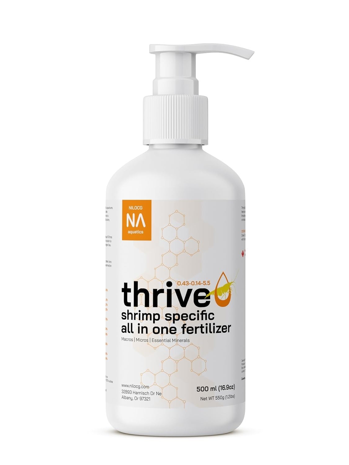 ThriveS Shrimp Specific All in One Aquarium Fertilizer – 500ml Liquid Plant Food