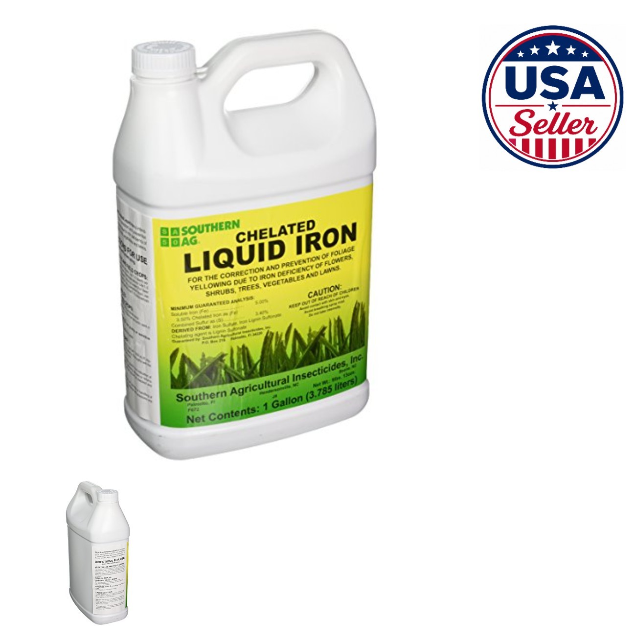 Chelated Liquid Iron 5% For Lawns Flowers Vegetables Shrubs Trees