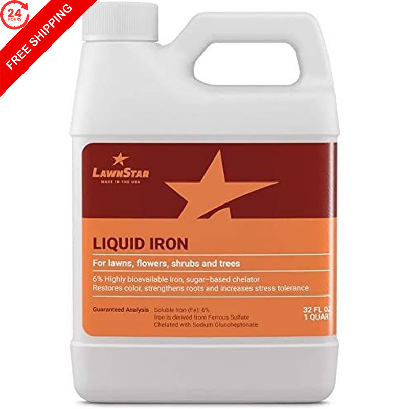 LawnStar Liquid Iron (32 OZ) for Plants – Multi-Purpose, 32 Oz (Pack of 1)