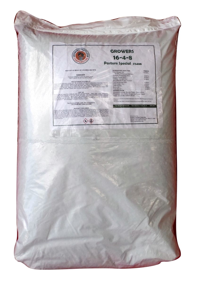 Growers 16-4-8 Pasture Safe Fertilizer – 50 Lbs.
