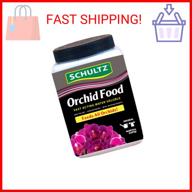 Schultz Orchid Food Water Soluble Plant Food 20-20-15, 10-Ounce