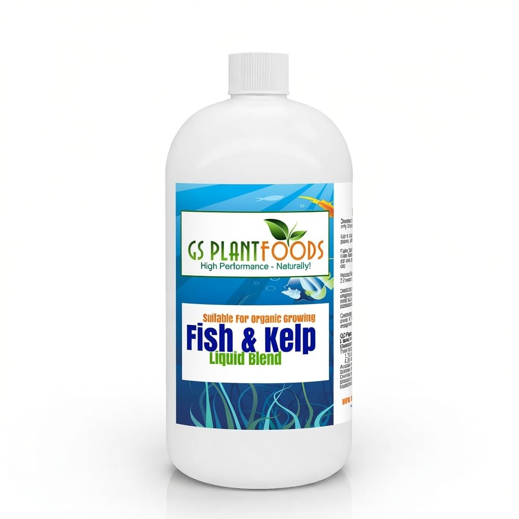 Seaweed & Fish Hydrolysate Fertilizer 1 Quart – Organic Gardening Solution