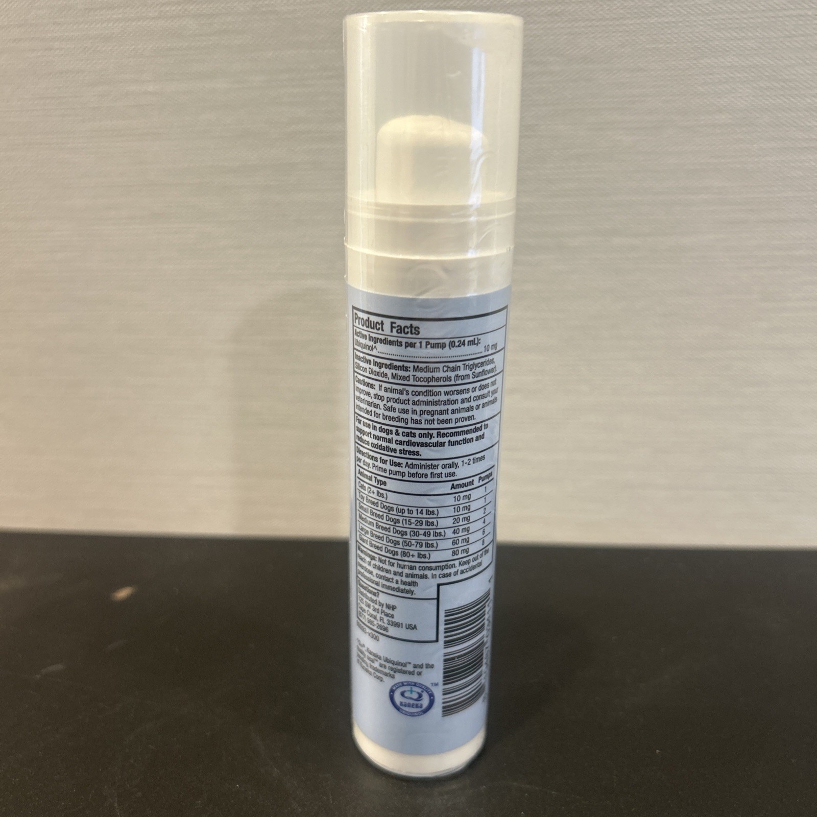 Bark & Whiskers Ubiquinol Liquid Pump for Dogs & Cats, 1.45 Fl. Oz Best by 10/25