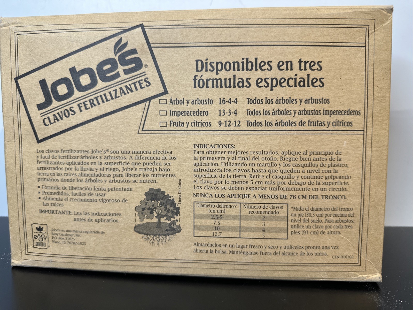 Jobe’s 01611 12 Count Evergreen Fertilizer Food Spikes – Pack of 12 Open Box