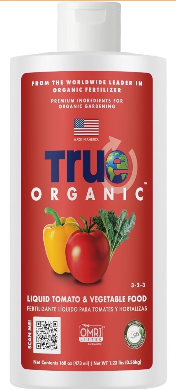 True Organic Tomato and Vegetable Plant Food 16fl Oz- CDFA, OMRI Gardening F2