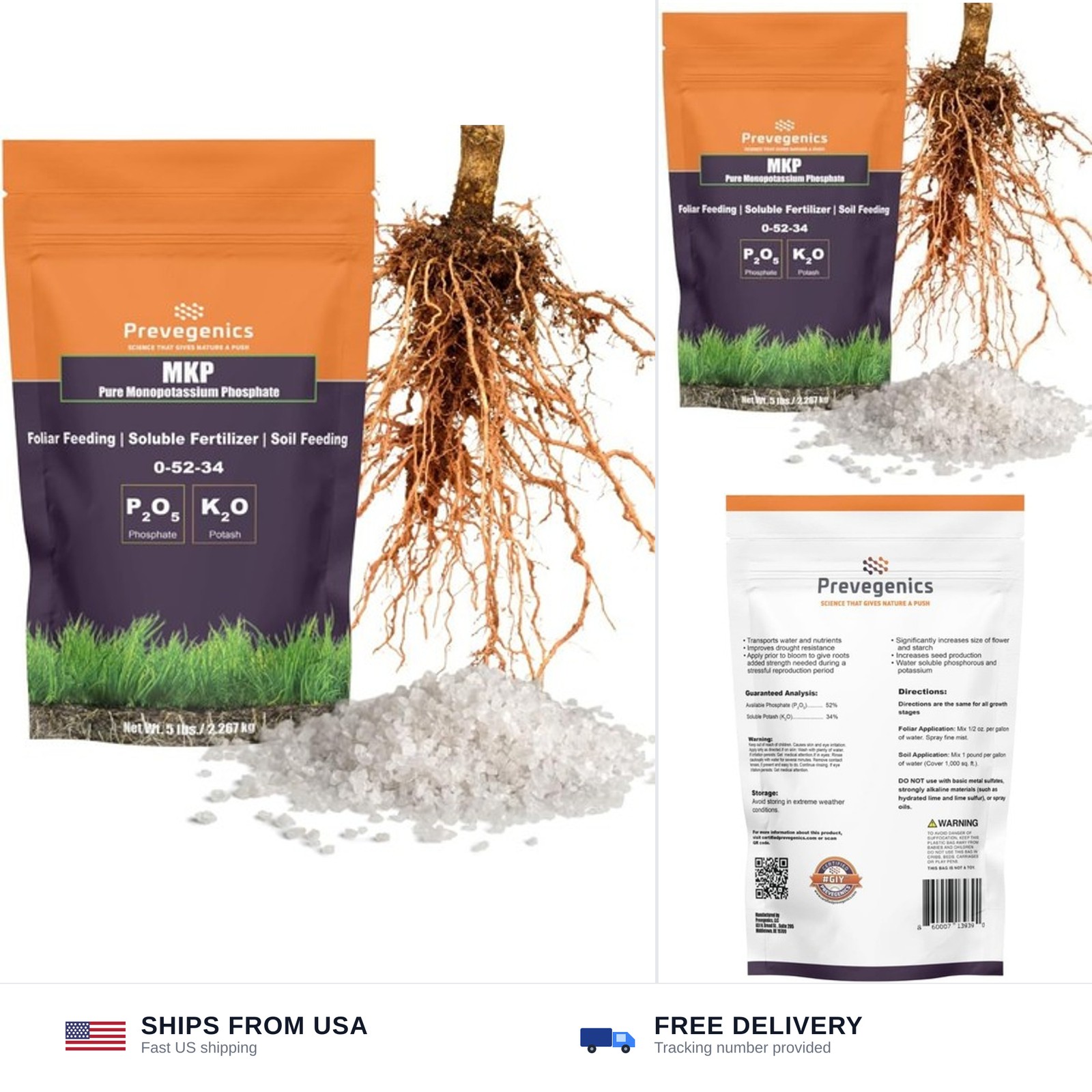 Monopotassium Phoshpate (MKP) Fertilizer 0-52-34 | Highly Water Soluble | Sup…