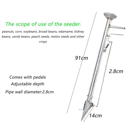 Manual Seed Sower & Fertilizer Applicator – Vegetable Planter for Gardening & Ag