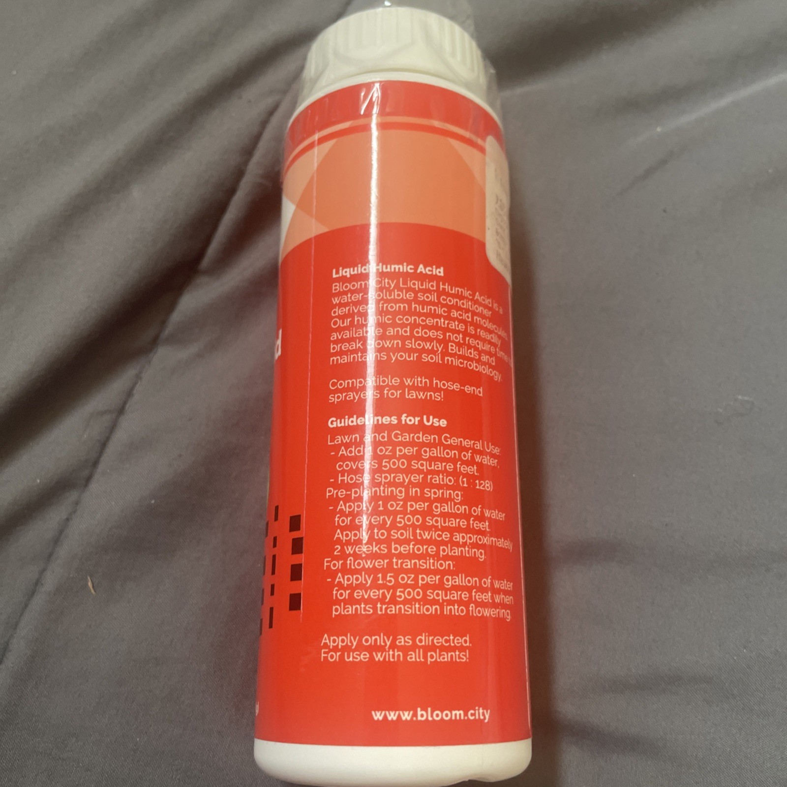 Bloom City Organic Liquid Humic Acid Soil Replenisher for Organic Gardens – 8 oz