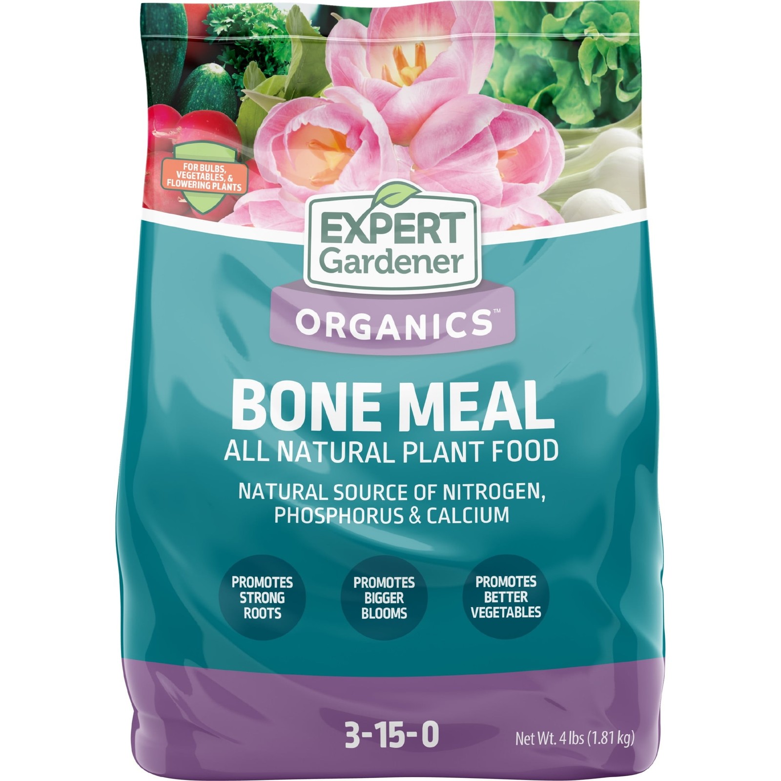 Bone Meal Plant Food 3-15-0 Fertilizer 4 lb. Organic Nutrients Slow Release