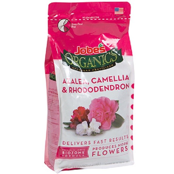 Jobe’s 09826 4 lb Organic Azalea Rhododendron Acid Loving Plant Food Fertilizer