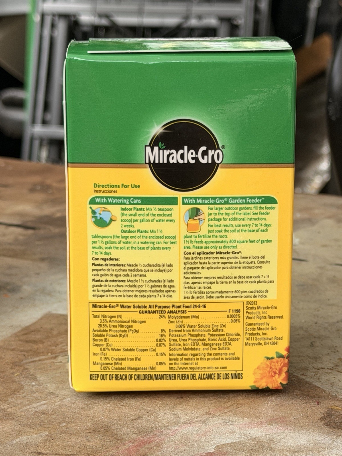 New! Miracle-Gro Water Soluble All Purpose Plant Food Fertilizer for In/Out Door