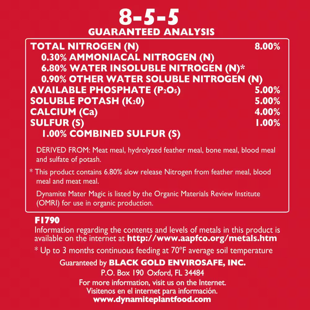 Mater Magic .675 Lb. Organic Tomato Plant Food Fertilizer 8-5-5