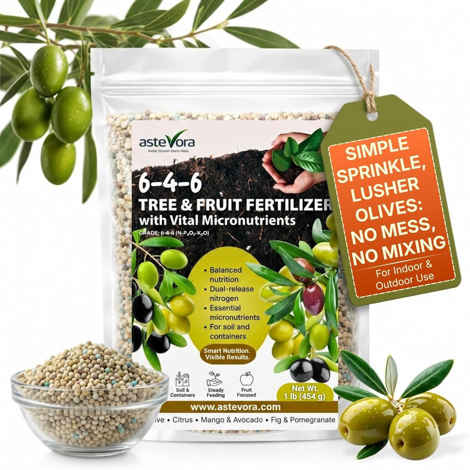 Olive Tree Fertilizer – Fruit Tree Fertilizer for Olive Tree, Citrus, Lemon, Lim