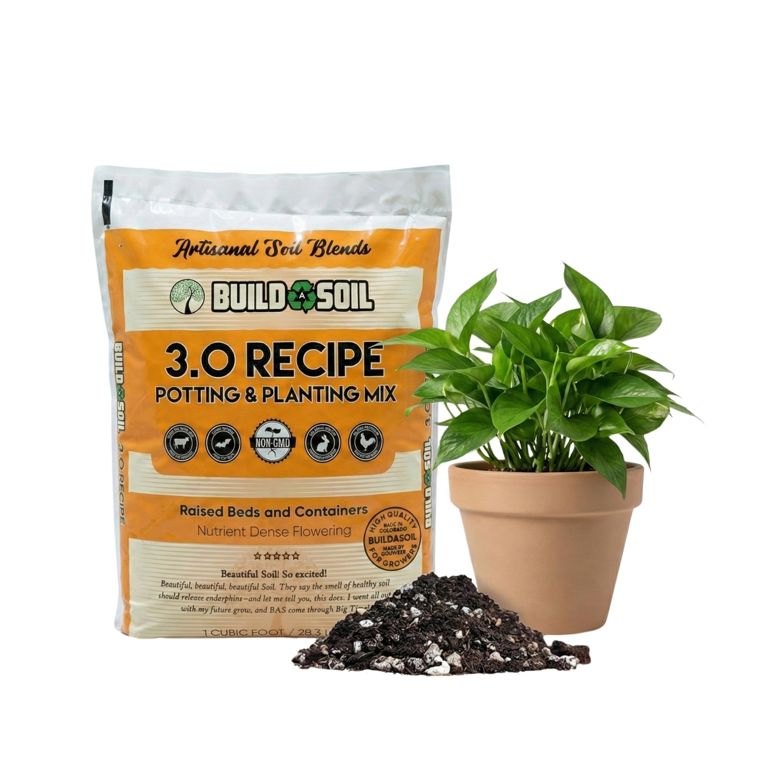 BuildASoil Potting Soil Recipe 3.0 – Organic Living Potting Soil Mix for Indo…