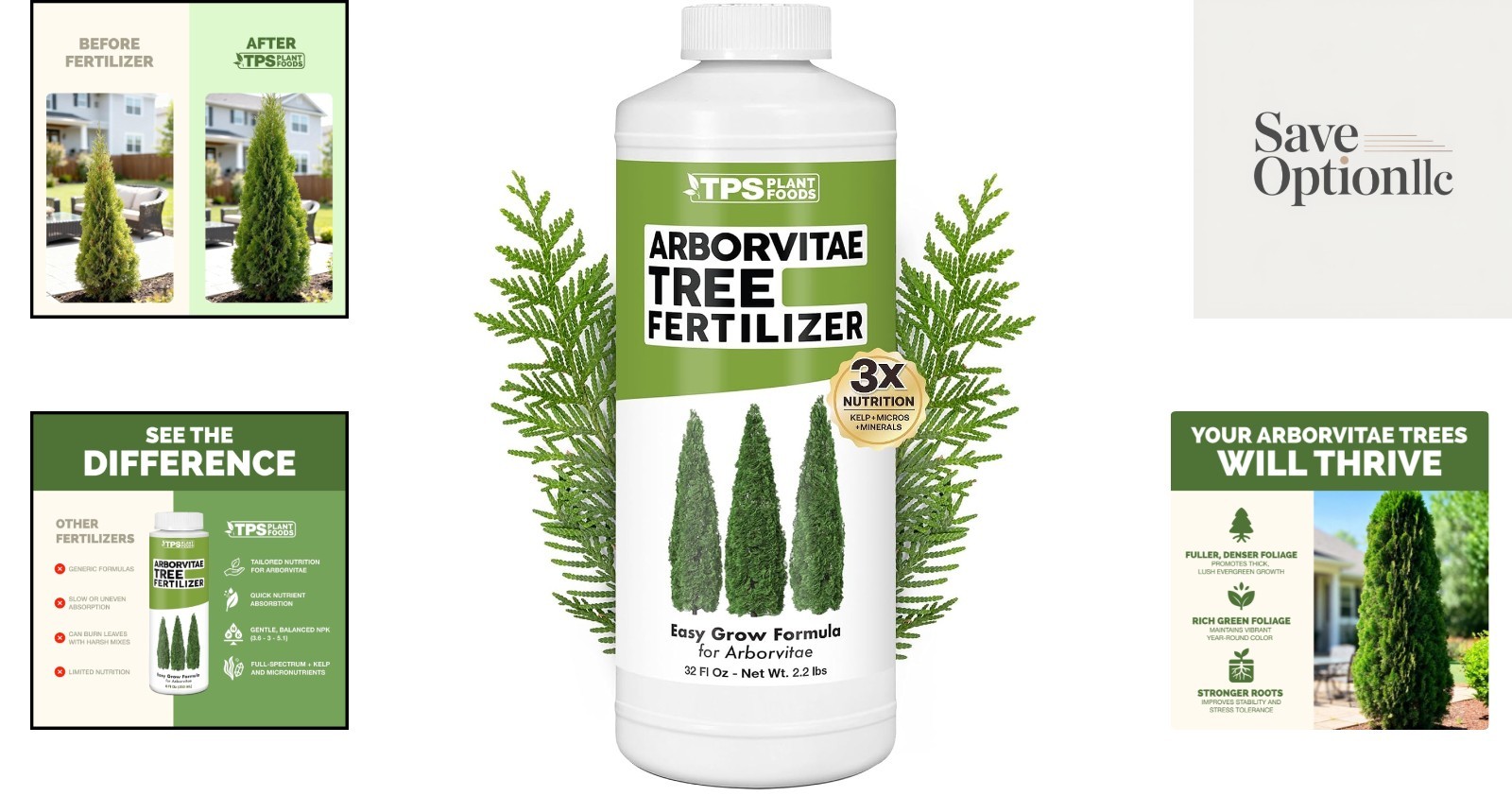 32 oz Arborvitae Tree Fertilizer – Fast-Absorbing Liquid Plant Food for Healt…