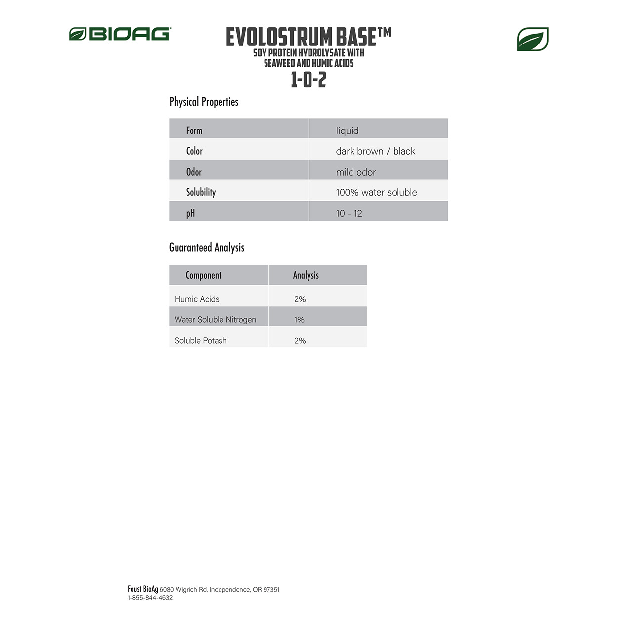 Evolostrum Base Liquid Fertilizer 128 fl oz by BioAg