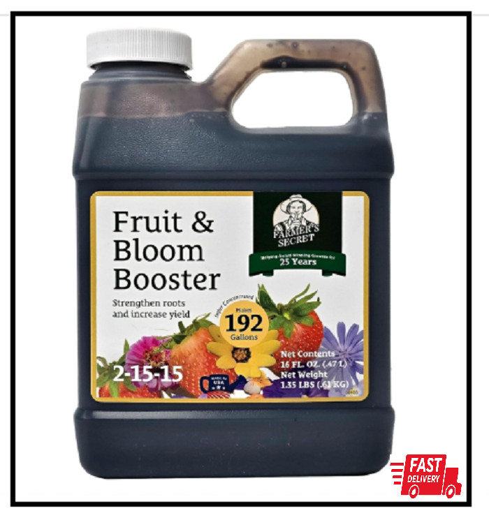 Super Concentrated Fruit & Bloom Booster Fertilizer 16oz for Bigger Yields