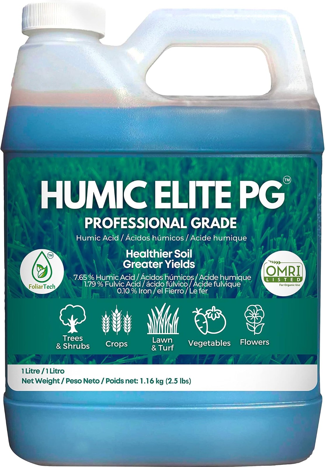 Humic Acid Organic Lawn Fertilizer – Fulvic Humic Mineral Blend for Trees, Sh…