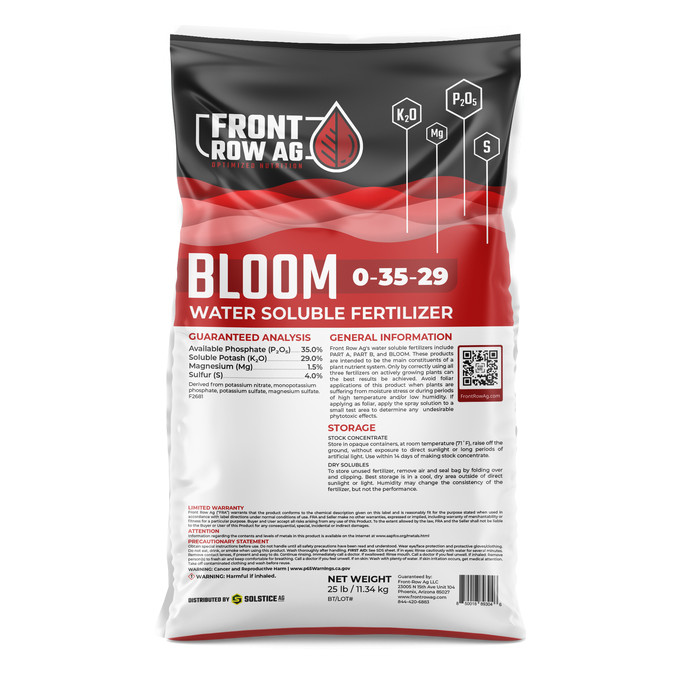 Front Row Ag Bloom 0-35-29 Water Soluble Fertilizer 25lb Bag