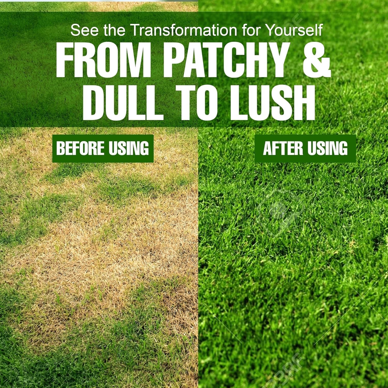 Slow Release Lawn Fertilizer 25-5-10 NPK – 65% Nitrogen, 44lbs, Kid & Pet Safe