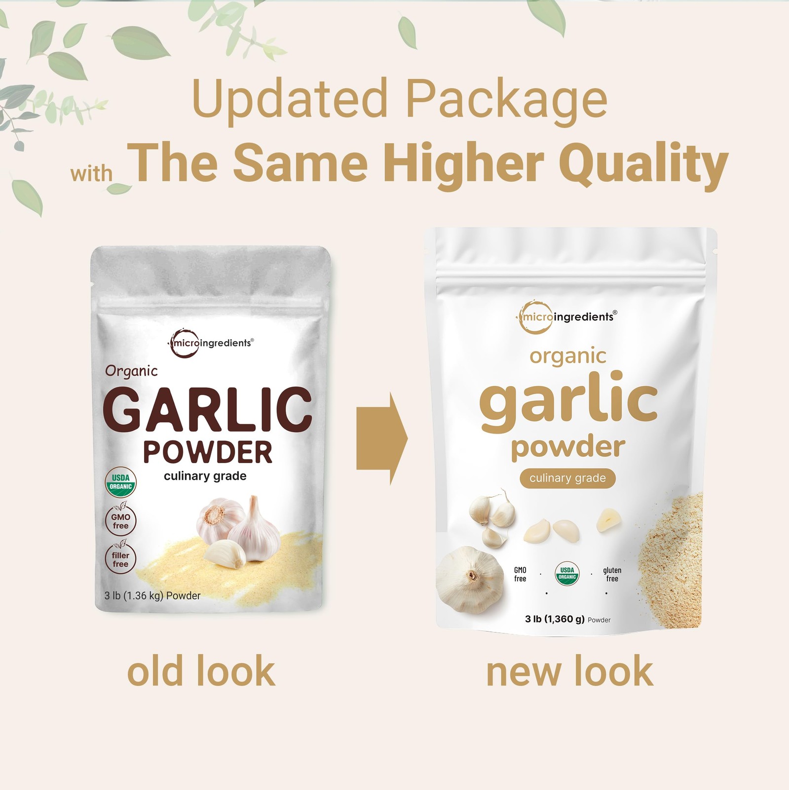 Organic Garlic Powder 3lb – Premium Raw Allium Sativum, Bold Flavor, Additive-Fr