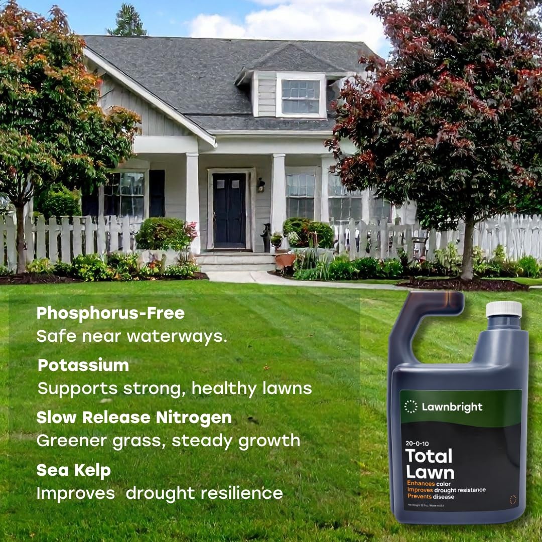 Total Lawn by – Kids & Pet Safe – Phosphorus Free Liquid Fertilizer for Any Gras