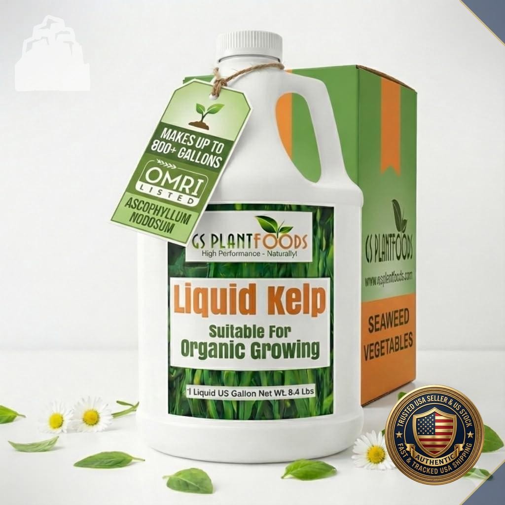 Liquid Kelp Fertilizer 1 Gallon OMRI Listed Organic Seaweed Concentrate