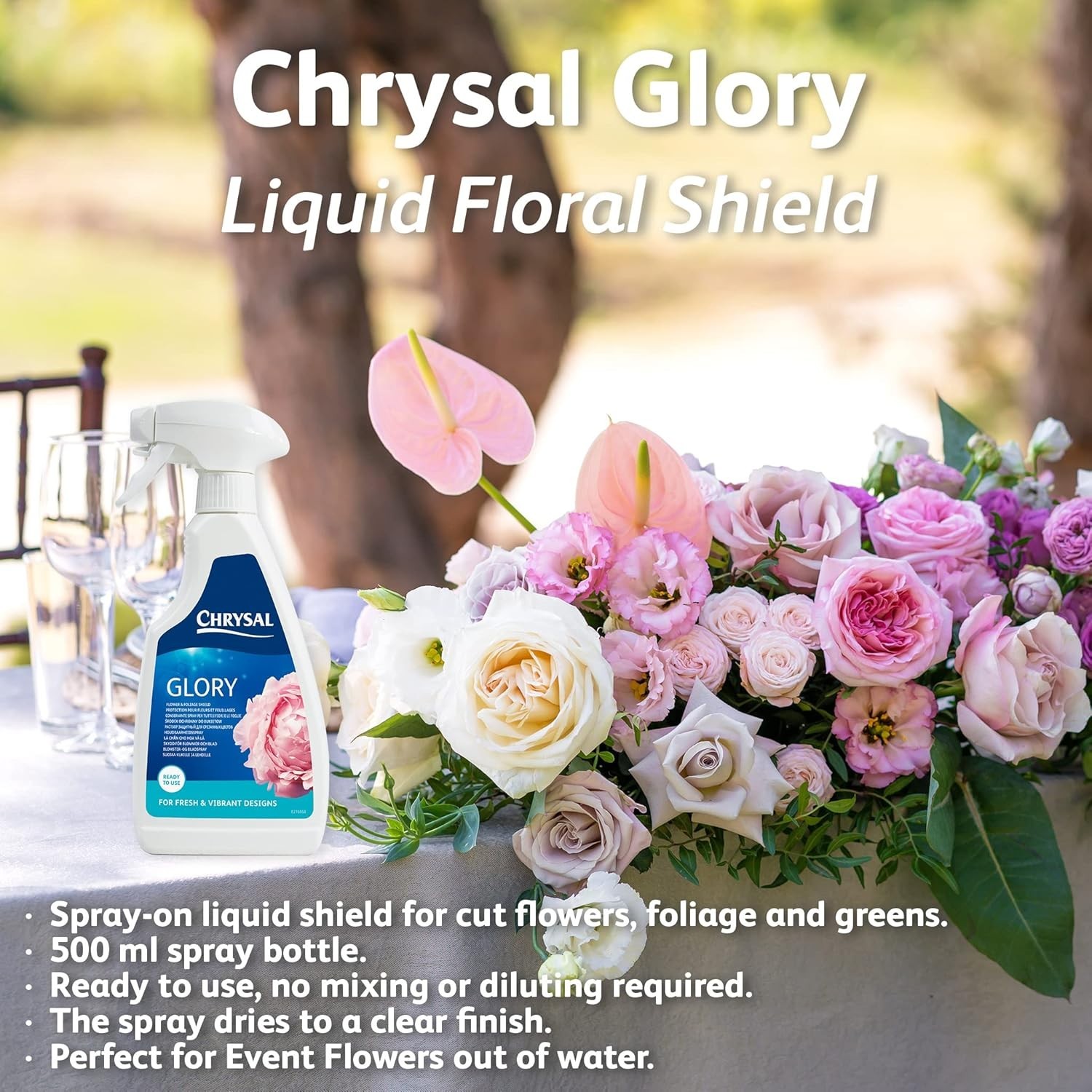 Chrysal Professional Glory Flower and Foliage Finish 500ml