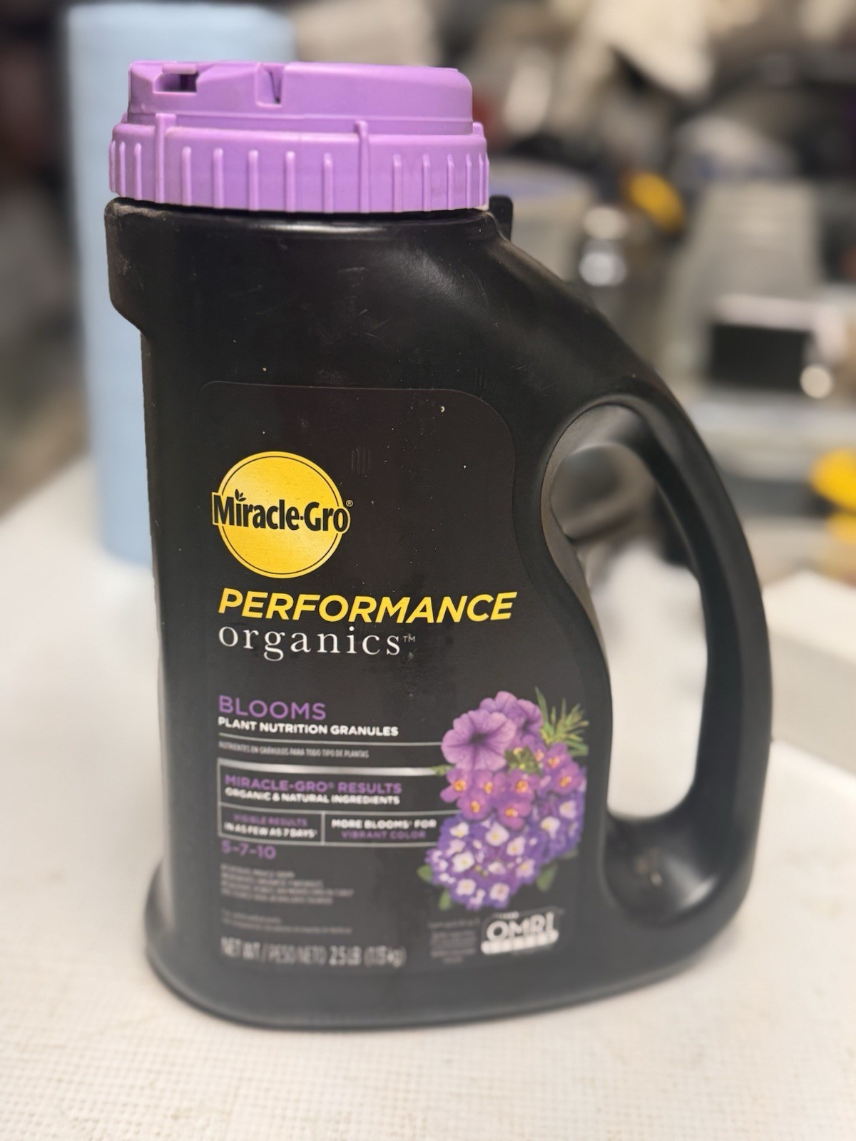 Miracle-Gro Performance Organics Flower Blooms Fertilizer 2.5lbs Garden