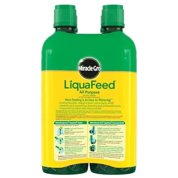 Miracle-Gro Liquafeed All Purpose Plant Food Refill, 16oz, 4-Pack, Lot of 2