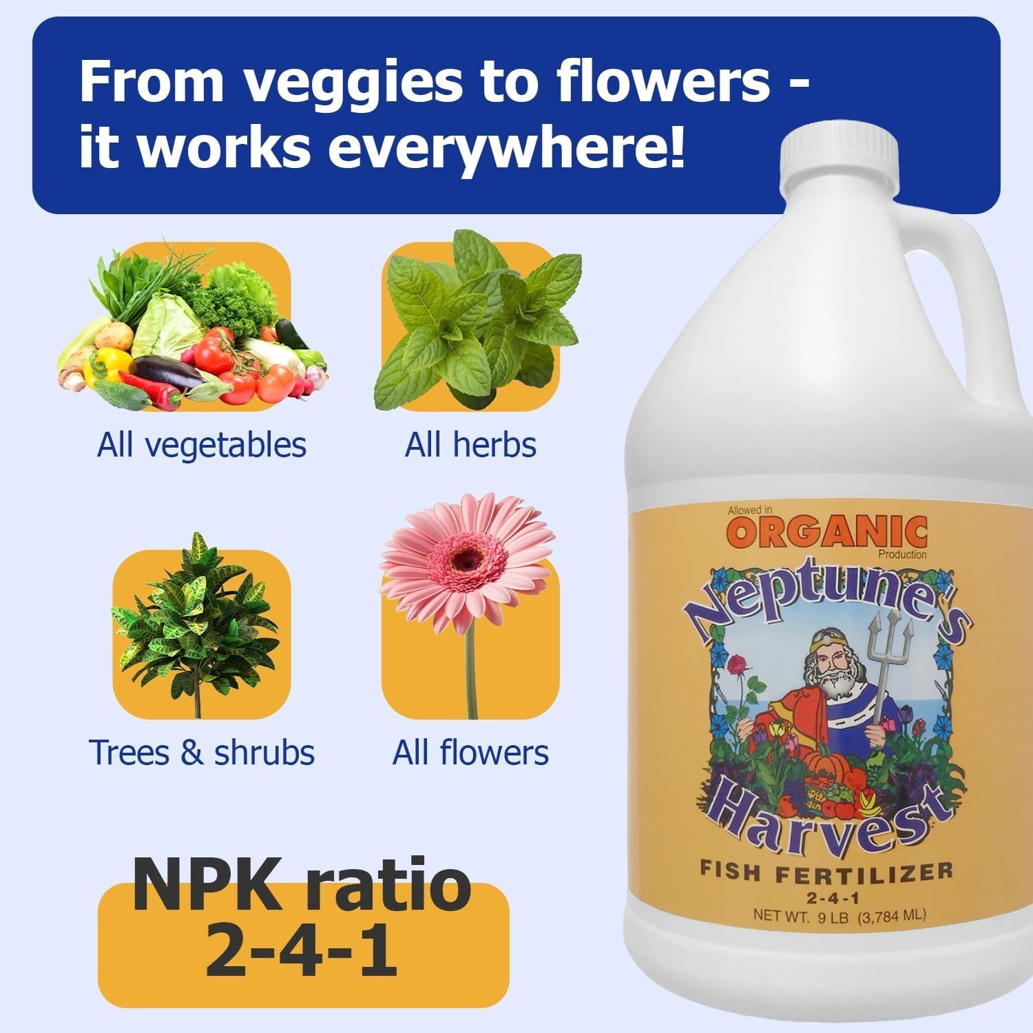 Neptune’s Harvest Fish Fertilizer Gallon