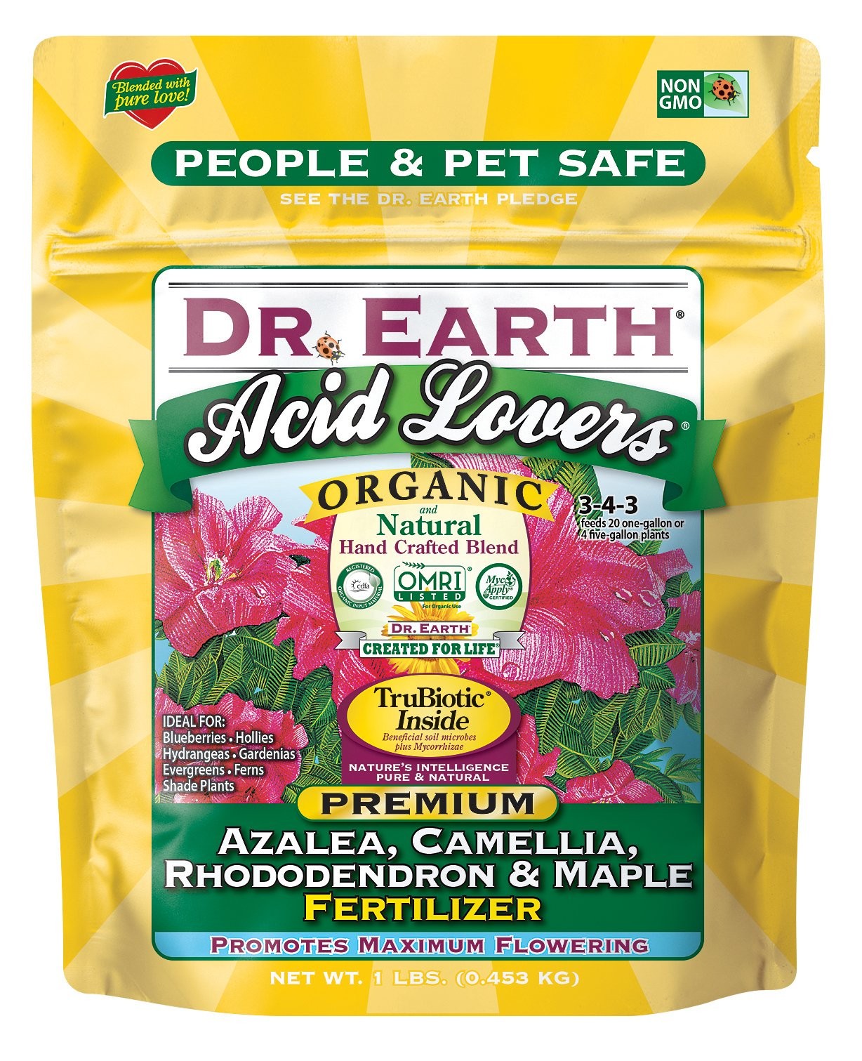Organic Probiotic Fertilizer For Acid Loving Plants Non Gmo Safe 1 Lb