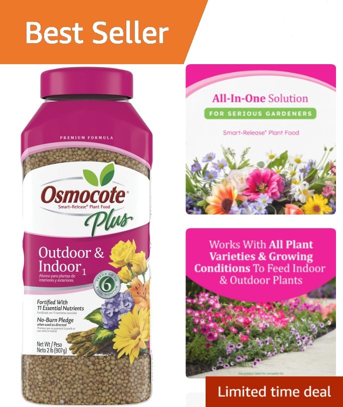 Continuous Release Plant Food Plus – 2 lbs. for Healthy Indoor & Outdoor Plants