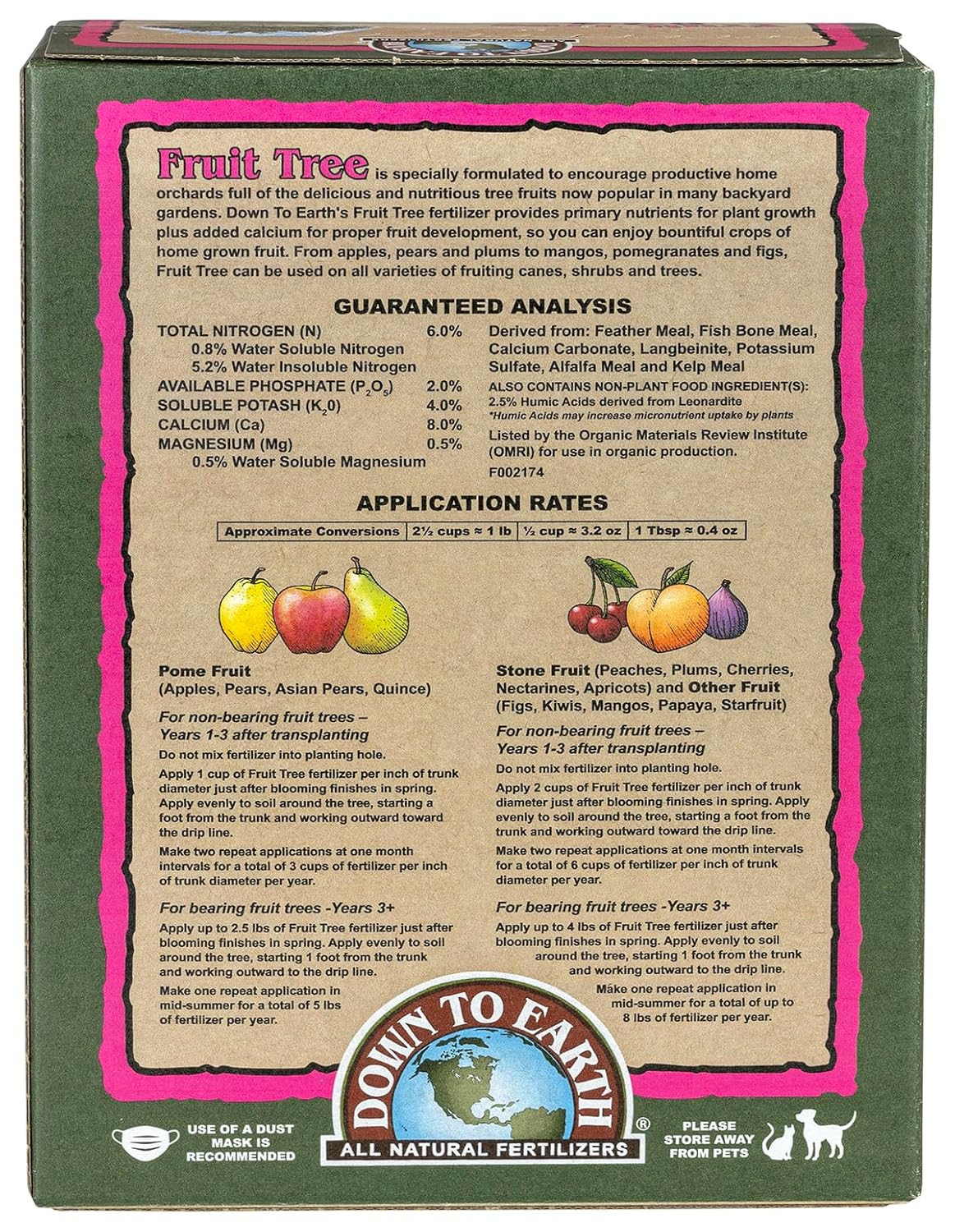 Organic Fruit Tree – Plant Food for Apples, Pears, Plums and Tropical Fruit Tree