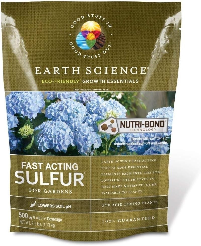 Fast Acting Sulfur Granules – 5lb – Reduces Soil pH & Nutrient Runoff Improves
