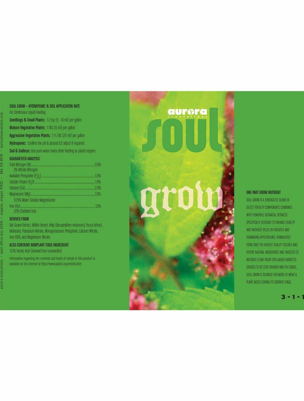 Aurora innovations Soul Nutrition Package