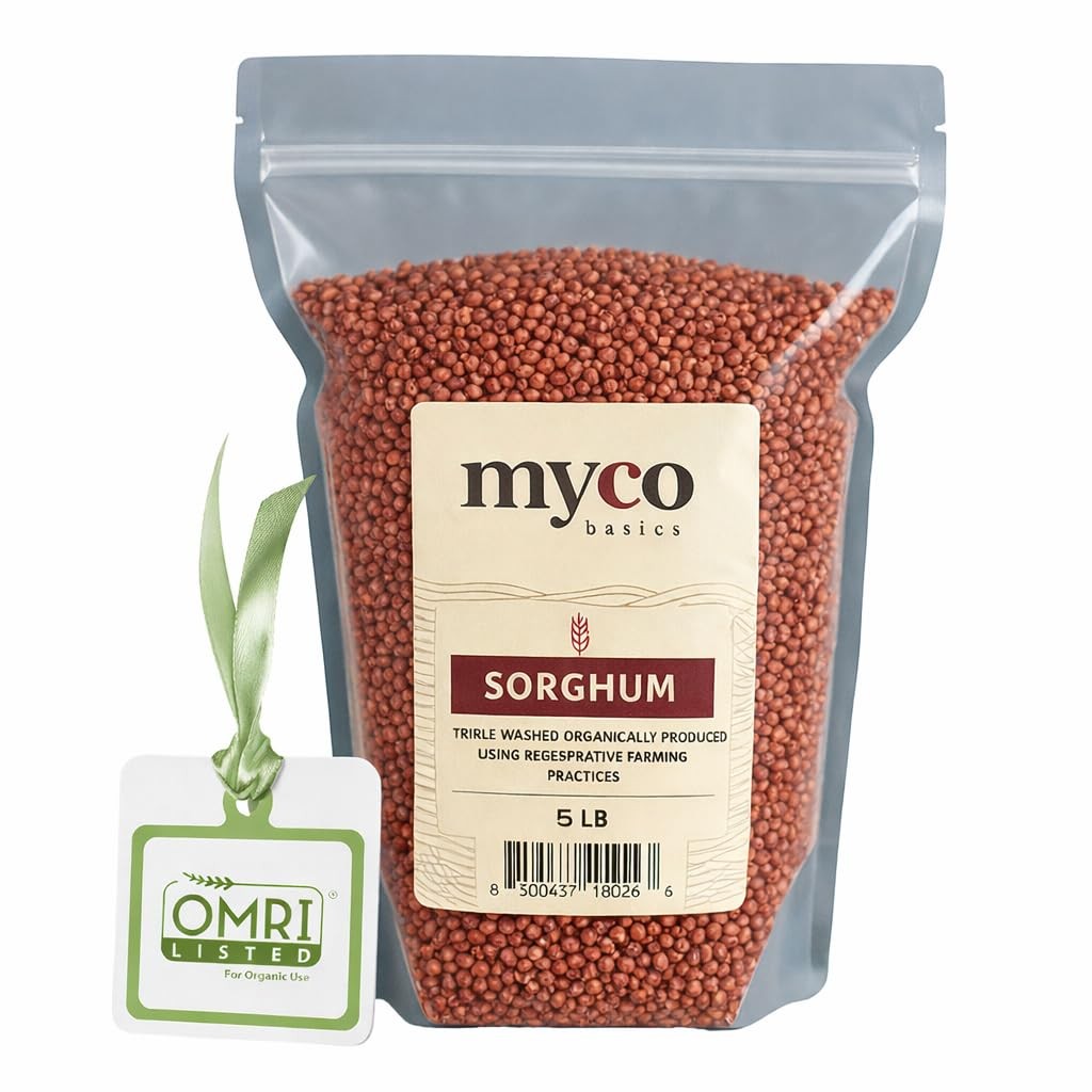 Mycology Basics – Organic Sorghum (5.0 lbs)