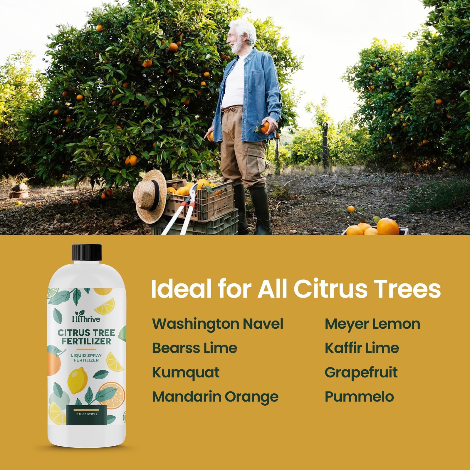 16oz Citrus Fertilizer & Fruit Tree Fertilizer – Makes 32 Gallons of Tree Foo…