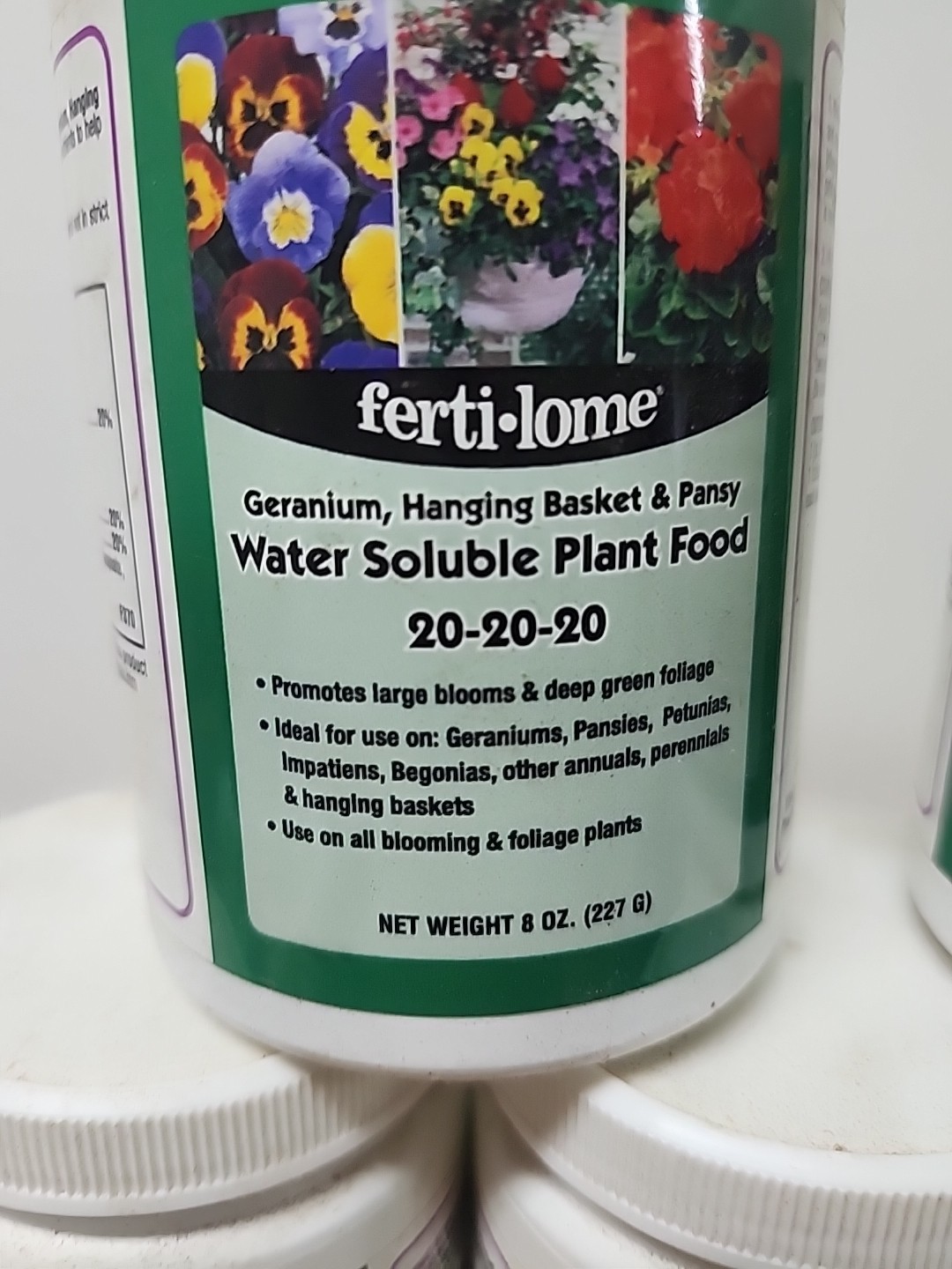 (9) -Ferti-lome 8 Oz. 20-20-20 All Purpose Dry Plant Food