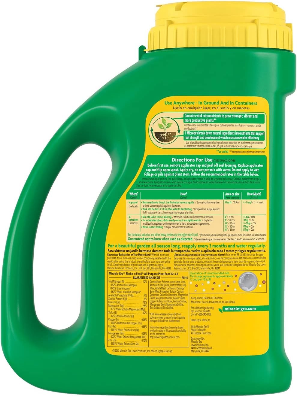 Miracle-Gro Shake ‘N Feed All Purpose Plant Food – Outdoor and Indoor Plant Food