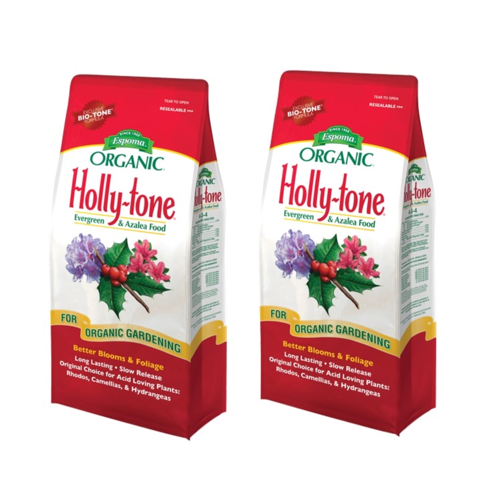 Espoma (#HT4) Holly-Tone Natural & Organic Fertilizer, 4# (2 Pack)