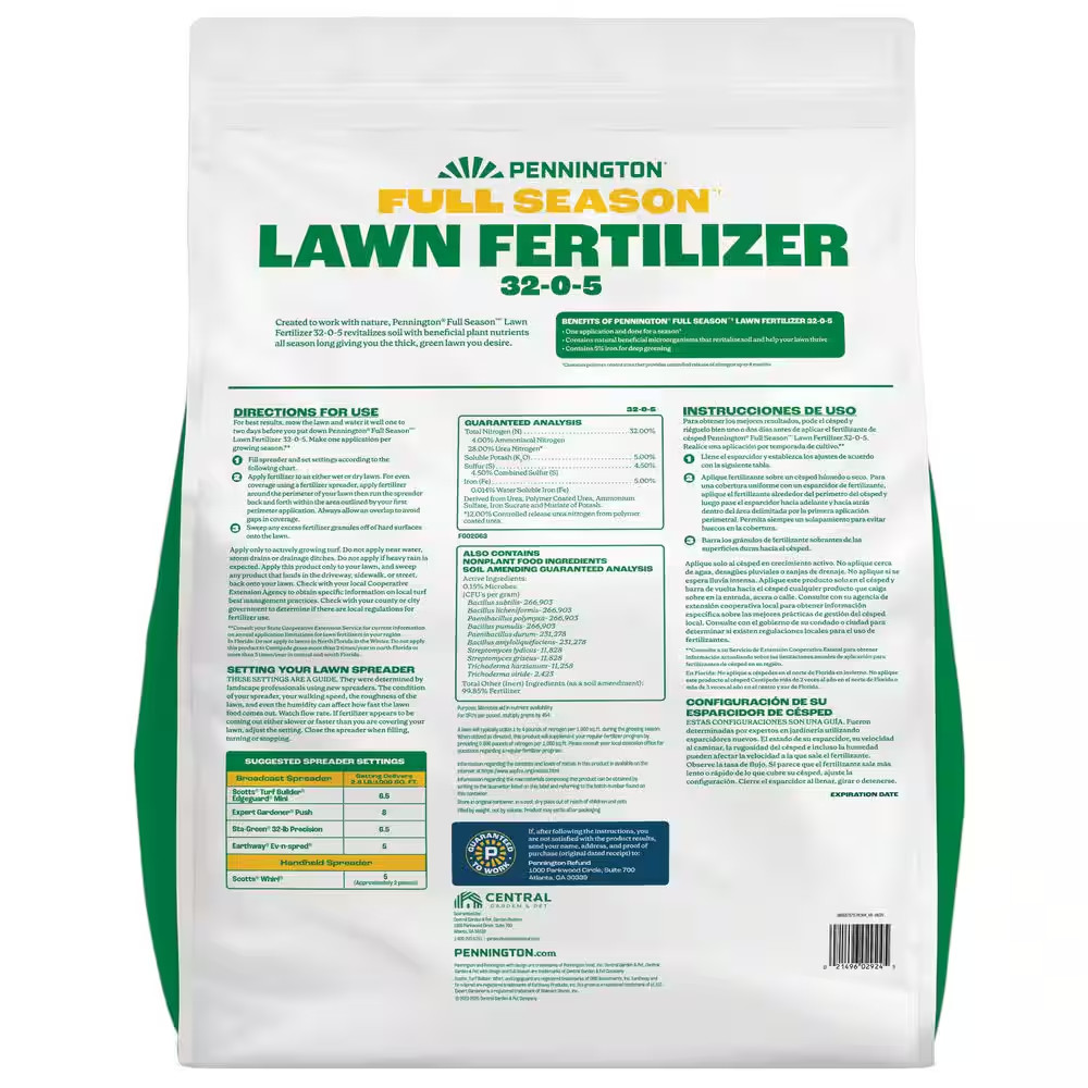 33.6 Lbs. 12,000 Sq. Ft. Full Season Lawn Fertilizer Granules 32-0-5