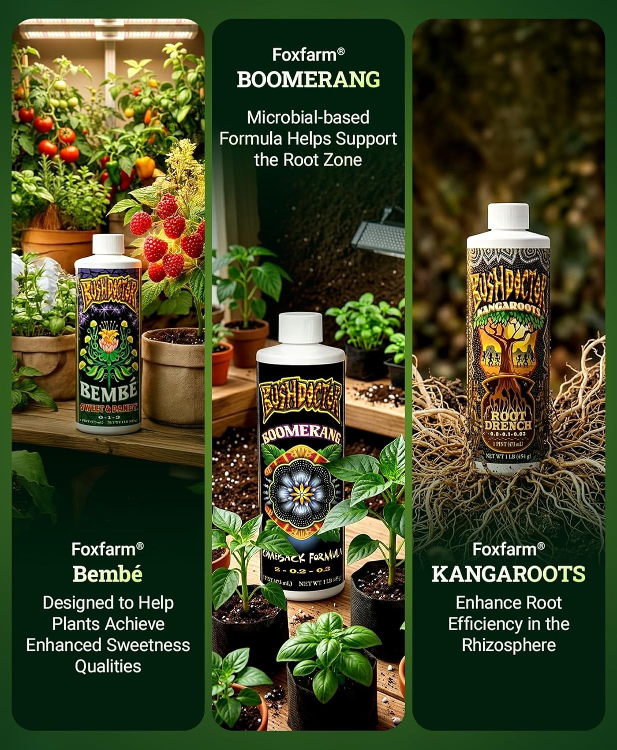 Fox Farm Liquid Nutrients Kit – Boosts Plant Growth & Blooms-~