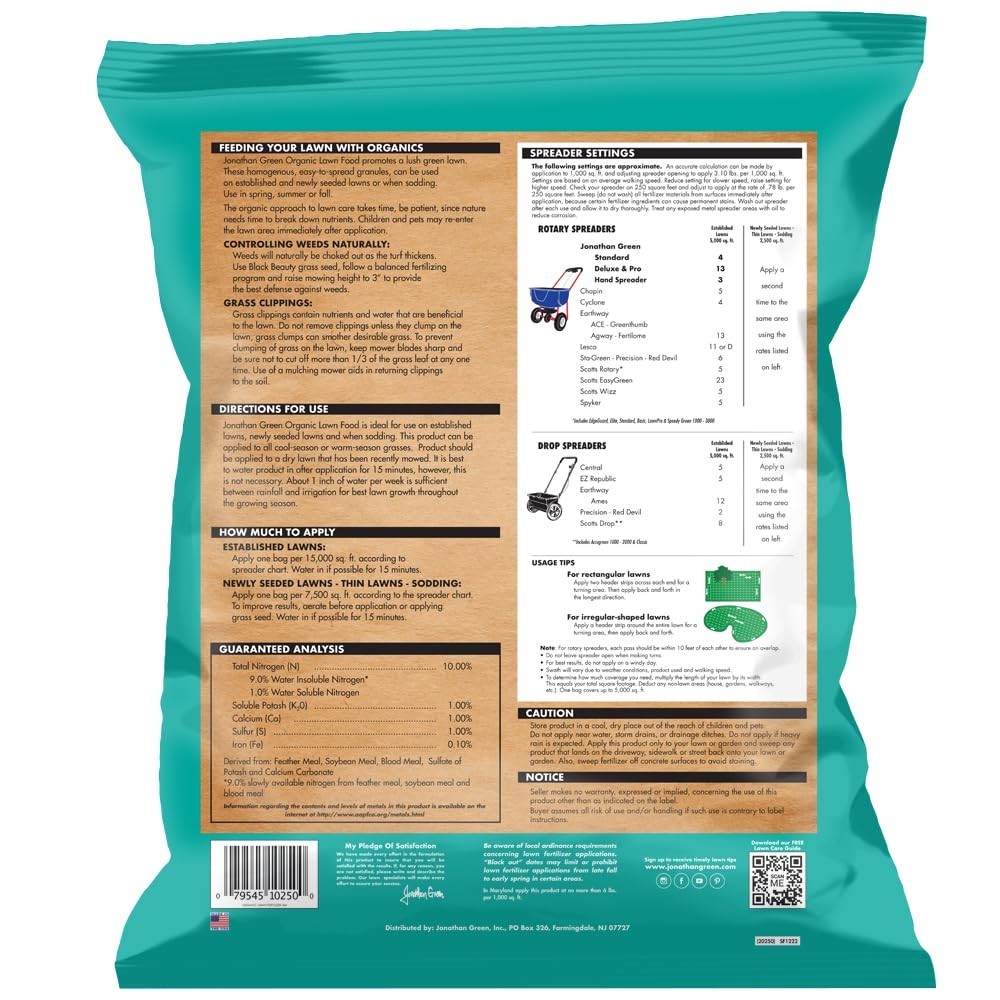 Organic Organic 8-0-1 Lawn Food for All Grass Types 20 lb. 5000 sq. ft.