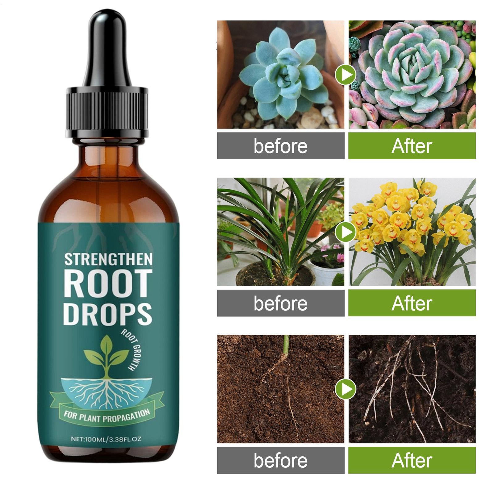 Drops Root for Propagation Rooting Liquid 100ml RootStimulator for Plants