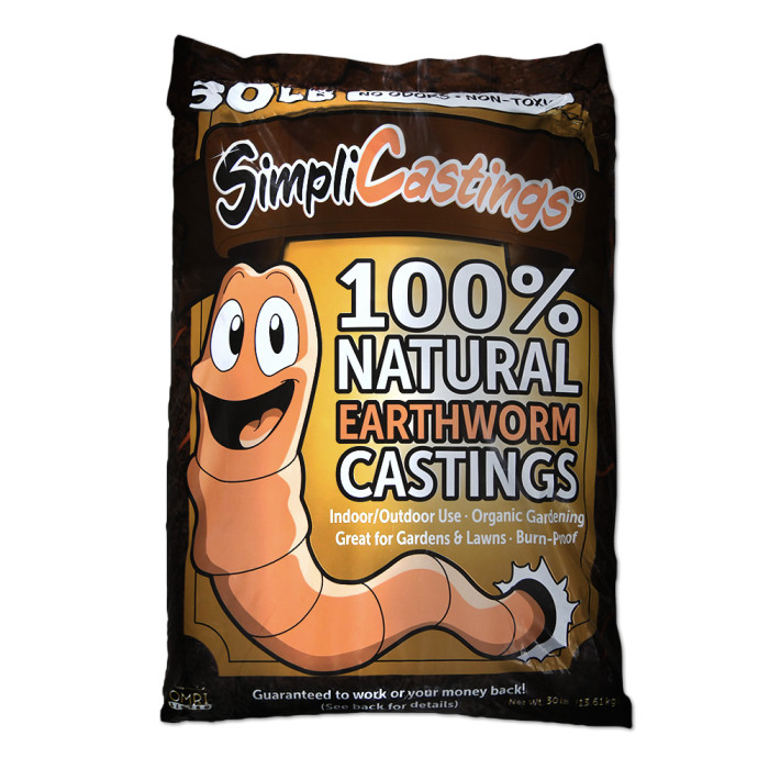 Simplicastings Earthworm Castings 30LB – Organic Fertiizer