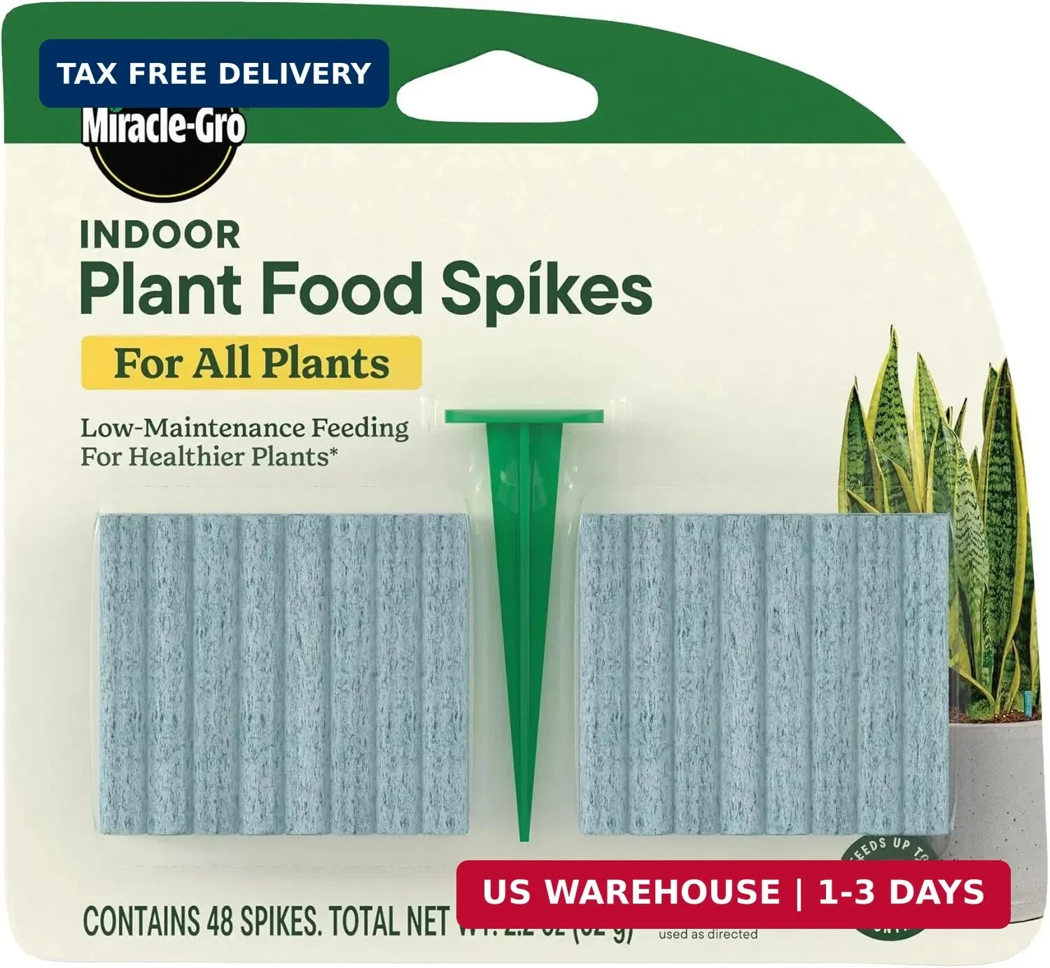 Miracle-Gro Indoor Plant Food Spikes for All Plants, Fertilizer Spikes for House