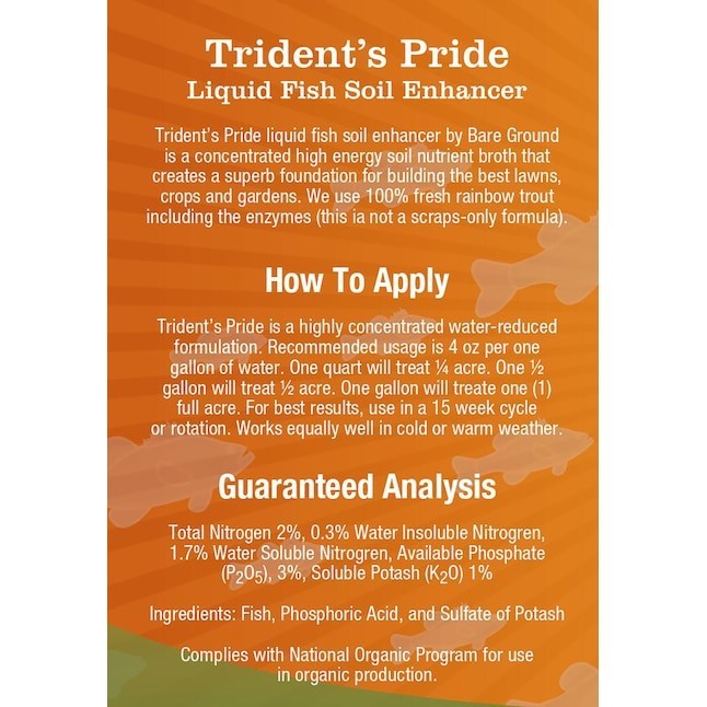 Trident’s Pride 1-Gallon Organic Liquid All-purpose Lawn Fertilizer