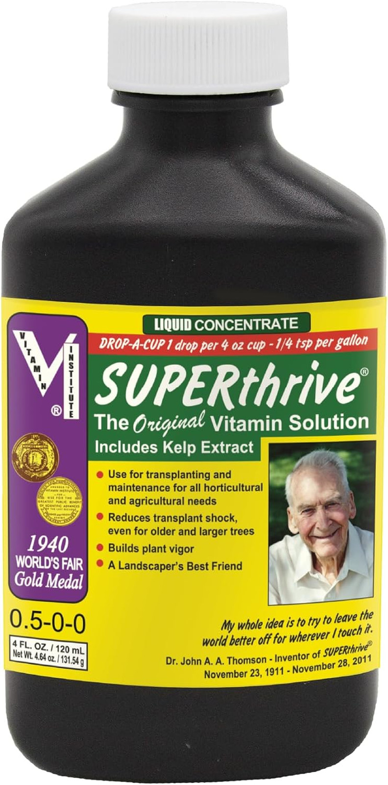 the Original Vitamin Solution – Liquid Concentrate, May Add to Any Fertilizing P