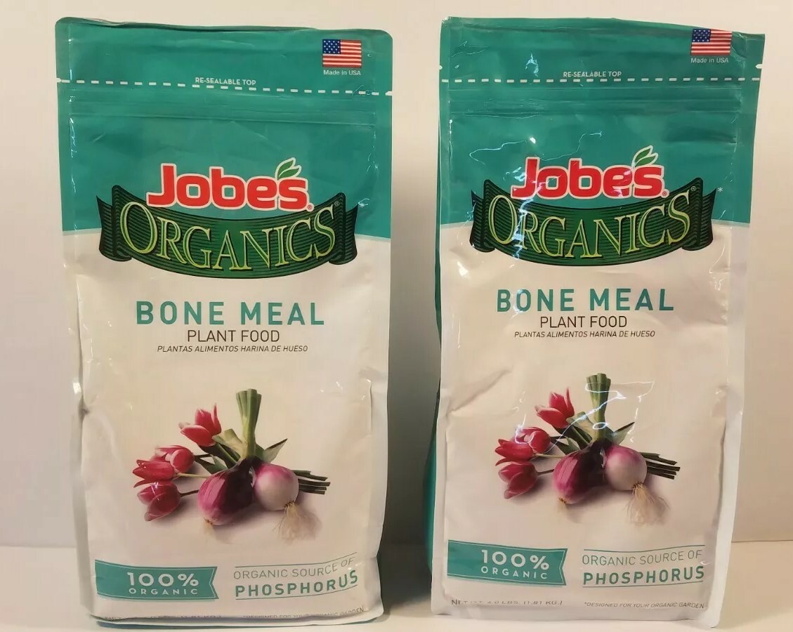 Organic Bone Meal Plant Food Fertilizer TWO – 4lb bags Jobes 09326 – 8 lbs TOTAL